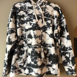 Black & White Tye-Dye Hollister Hoodie